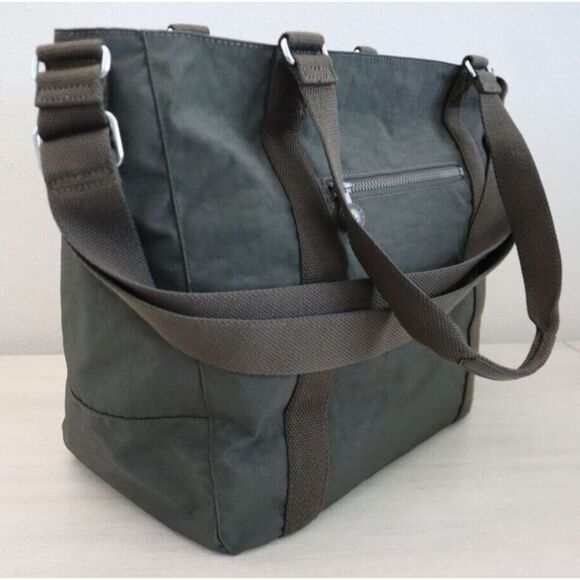 Kipling KIB6E6-3DU Women's Large Field Green Adara Crossbody Tote Bag - Picture 10 of 12